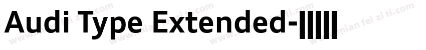 Audi Type Extended字体转换